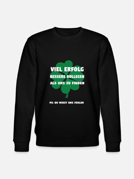 Abschiedsgeschenk Arbeitskollegin Arbeitskollege - Stanley/Stella Unisex Bio-Sweatshirt CHANGER - Schwarz