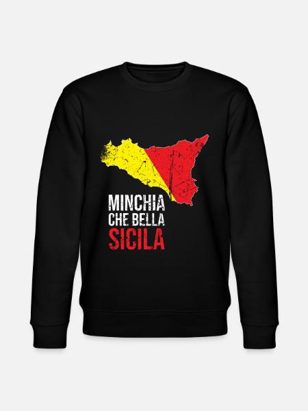 MINCHIA CHE BELLA PALERMO Sicilia - Stanley/Stella CHANGER Unisex Organic Sweatshirt - black