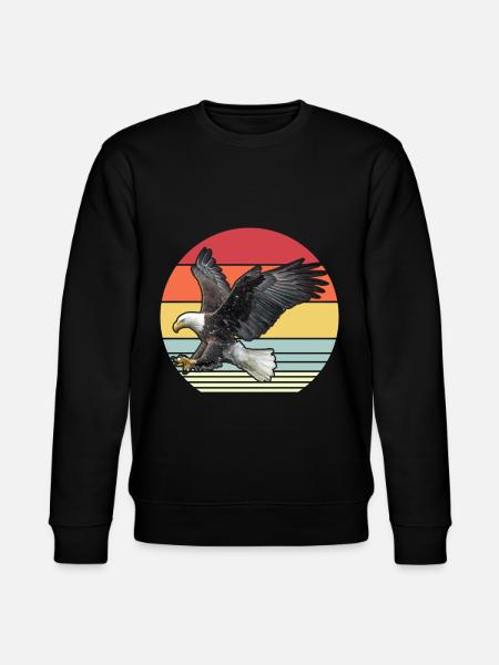 Adler Retro Oiseaux Prédateurs - Sweat bio CHANGER Stanley/Stella Unisexe - noir