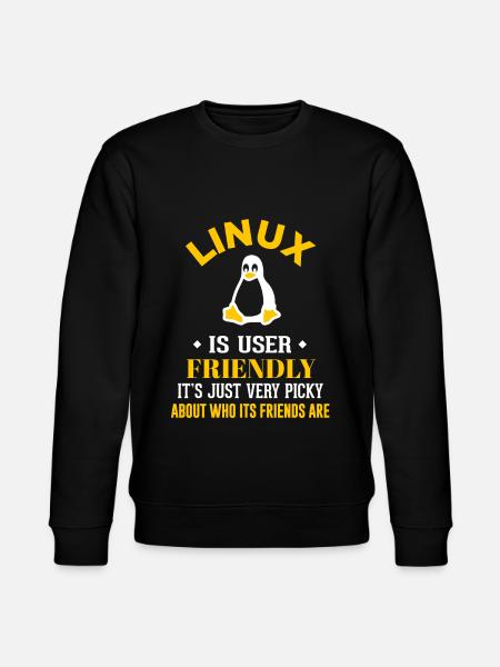 Linux Geek Coding Programmierer Nerd - Stanley/Stella Unisex Bio-Sweatshirt CHANGER - Schwarz
