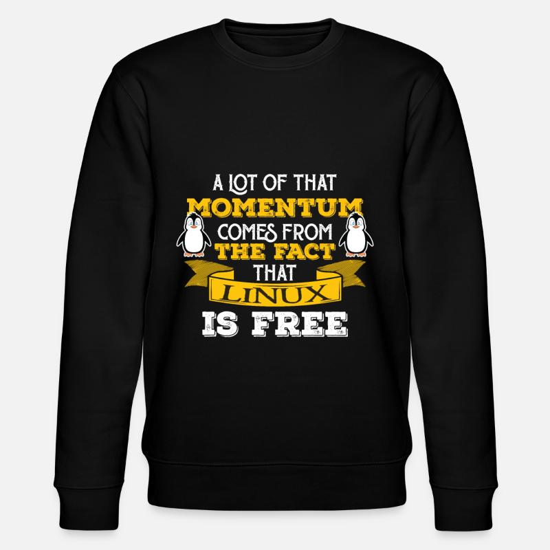 Linux Nerd Computer IT Geek - Stanley/Stella Unisex Bio-Sweatshirt CHANGER  - Schwarz