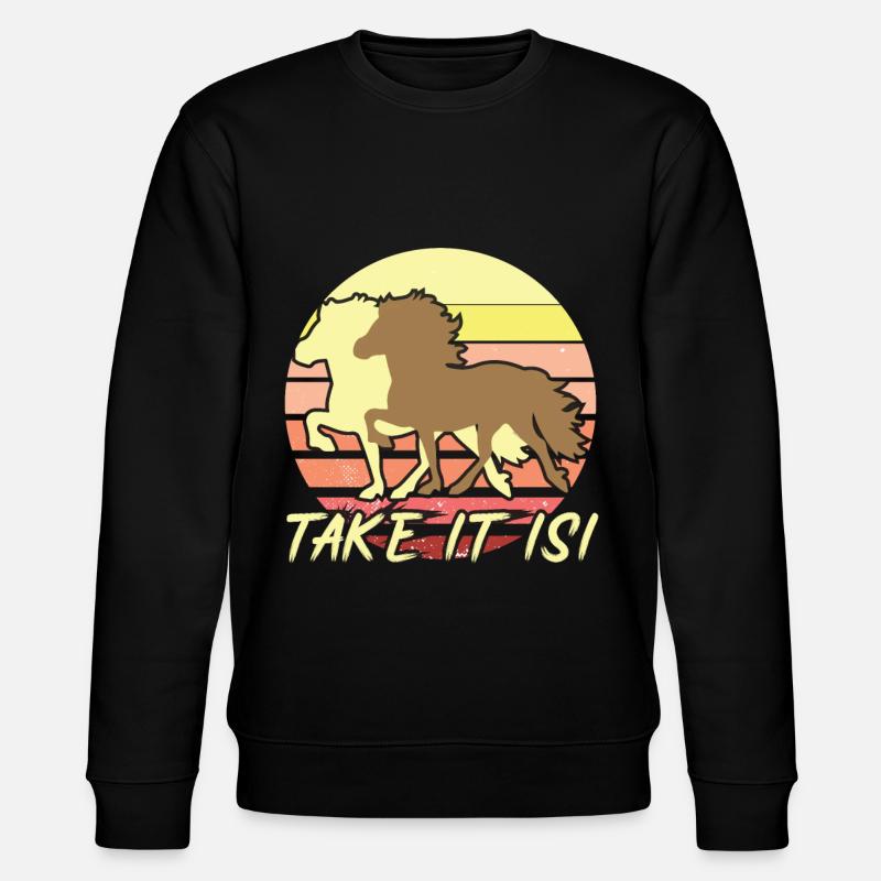 Isi Islandpferd Island Chevaux - Sweat bio CHANGER Stanley/Stella Unisexe - noir