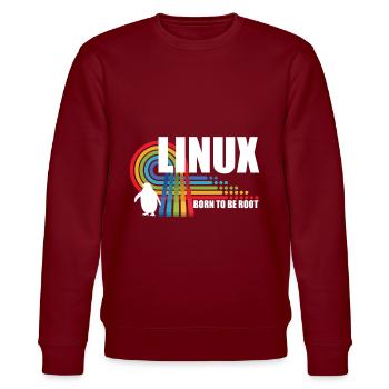 Né pour être Root Penguin Linux Nerd Coding Geek - Sweat bio CHANGER Stanley/Stella Unisexe - bordeaux - Devant - Nik (191cm) & Marisol (170cm)