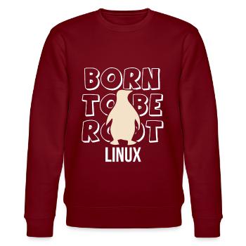 Né pour être administrateur Linux root pour Nerd et Geeks - Sweat bio CHANGER Stanley/Stella Unisexe - bordeaux - Devant - Nik (191cm) & Marisol (170cm)