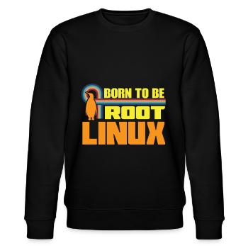 Linux Born To Be Root Nerd zum Coding Geek - Sweat bio CHANGER Stanley/Stella Unisexe - noir - Devant - Nik (191cm) & Marisol (170cm)