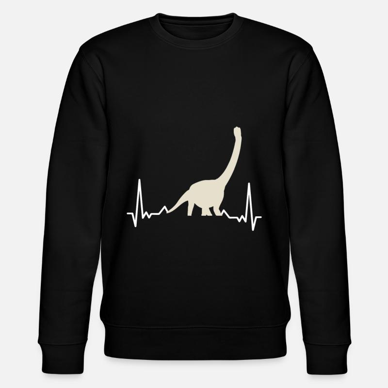 Stegosaur Dino Cretaceous Dinosaurs - Stanley/Stella CHANGER Unisex Organic Sweatshirt - black