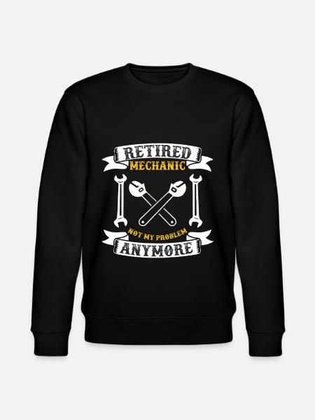 Retired Mechanic Retired Pension - Stanley/Stella CHANGER Unisex Organic Sweatshirt - black
