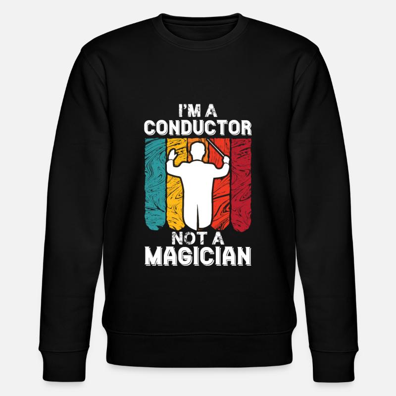 Dirigent Magier Orchester Musiker - Stanley/Stella Unisex Bio-Sweatshirt CHANGER  - Schwarz