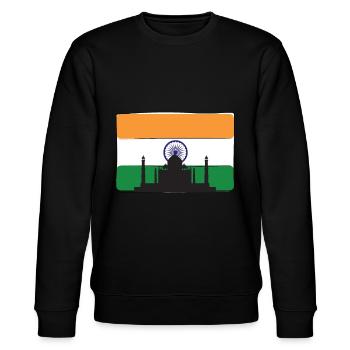 Drapeau de l’Inde Taj Mahal Palace Mausolée Asie du Sud - Sweat bio CHANGER Stanley/Stella Unisexe - noir - Devant - Nik (191cm) & Marisol (170cm)