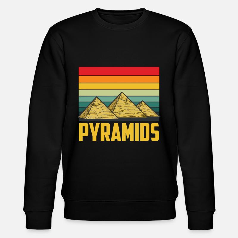 Pyramid Egypt Sphinx Giza Anubis - Stanley/Stella CHANGER Unisex Organic Sweatshirt - black
