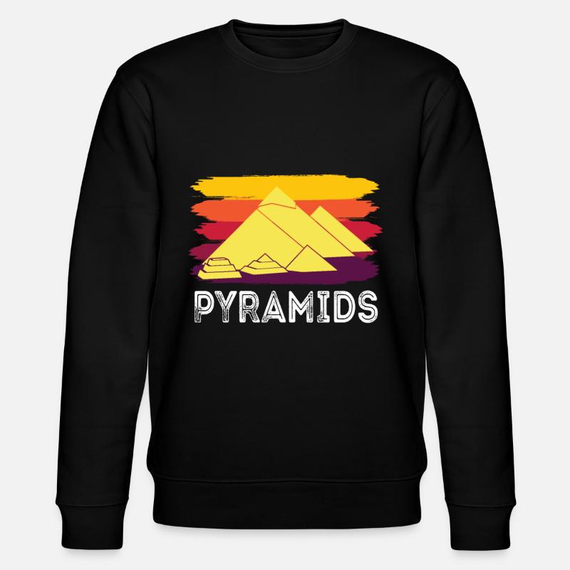 Gizeh Pyramide Ägypten Sphinx Anubis - Stanley/Stella Unisex Bio-Sweatshirt CHANGER  - Schwarz