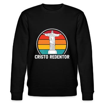 Christ Cristo Redentor Brésil Rio de Janeiro - Sweat bio CHANGER Stanley/Stella Unisexe - noir - Devant - Nik (191cm) & Marisol (170cm)