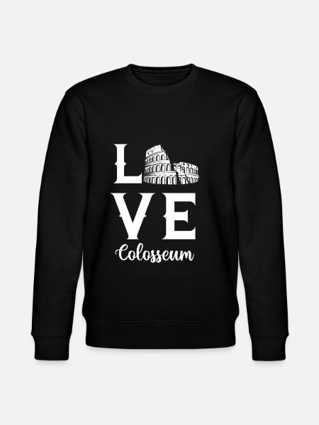 Colosseum Love Italien Rom Romersk romersk romersk - Stanley/Stella økologisk unisex-sweatshirt CHANGER  - sort