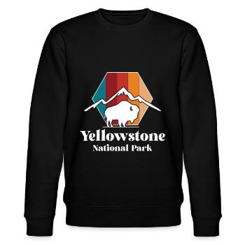 Yellowstone Buffalo National Park Wyoming Souvenir - Sweat bio CHANGER Stanley/Stella Unisexe - noir - Devant - Nik (191cm) & Marisol (170cm)