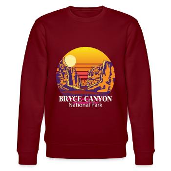 Bryce Canyon Souvenir Parc National Rocks Utah Cam - Sweat bio CHANGER Stanley/Stella Unisexe - bordeaux - Devant - Nik (191cm) & Marisol (170cm)
