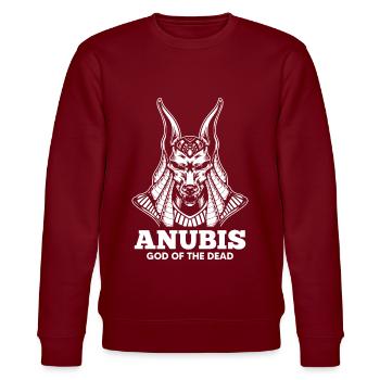 Anubis Dieu des morts Pyramides égyptologues Egyptol - Sweat bio CHANGER Stanley/Stella Unisexe - bordeaux - Devant - Nik (191cm) & Marisol (170cm)