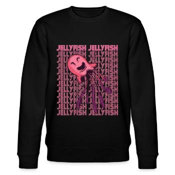 Niedliche Quallen Leben im Ozean Tauchen Unterwass - Stanley/Stella Unisex Bio-Sweatshirt CHANGER  - Schwarz - Vorne - Nik (191cm) & Marisol (170cm)