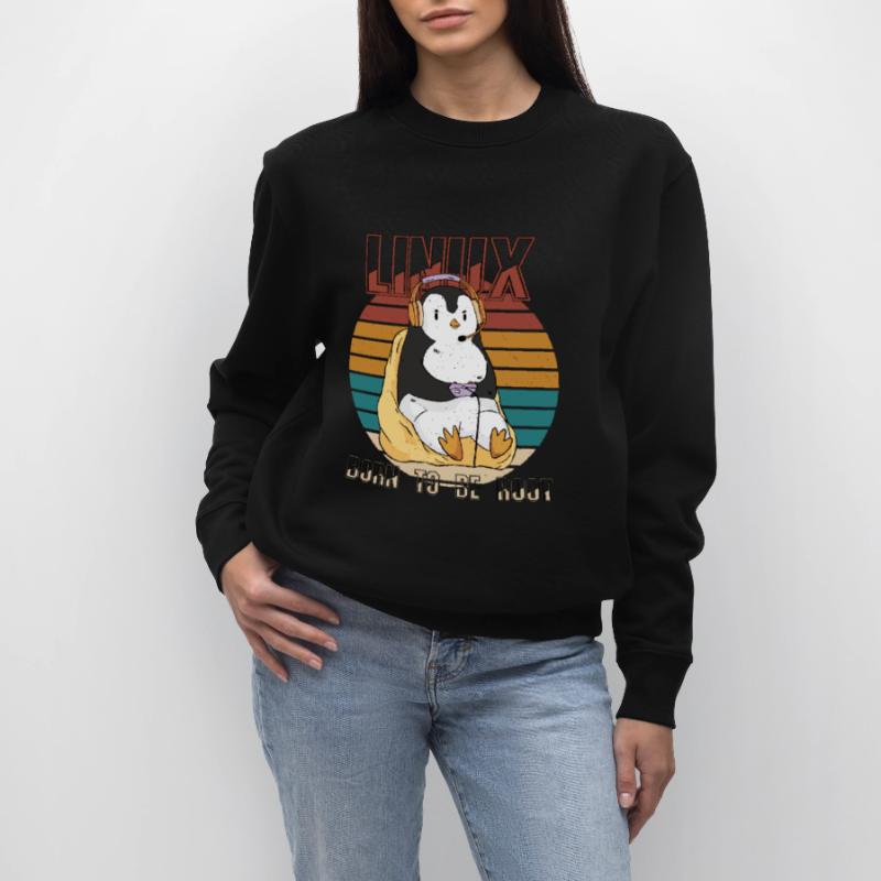 Linux Gamer Root Party Cool Penguin Nerd Programs Stanley/Stella CHANGER Unisex Organic Sweatshirt
