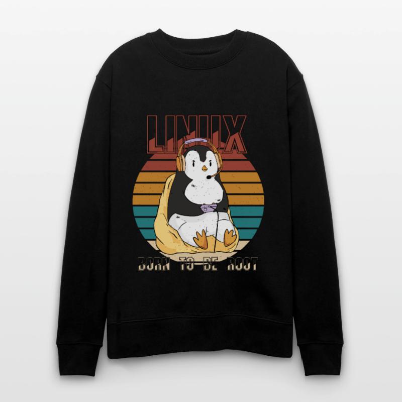 Linux Gamer Root Party Cool Penguin Nerd Programs Stanley/Stella CHANGER Unisex Organic Sweatshirt