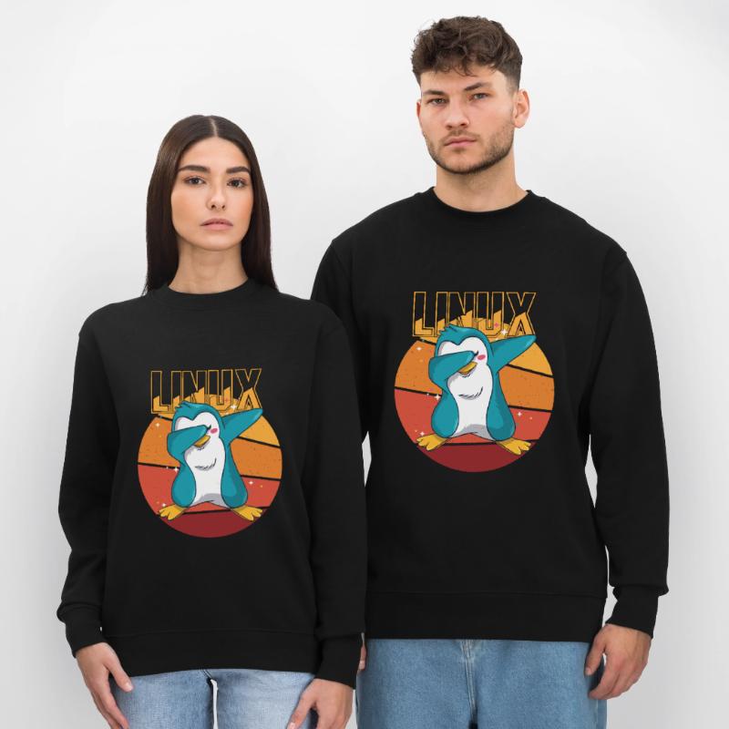 Geek Linux Root Party Penguin Nerd Programmer Comp Stanley/Stella Unisex Bio-Sweatshirt CHANGER 