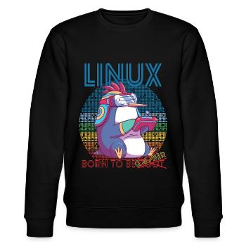 Linux Gamer Born To Be Root Geek Game Programmer A - Sweat bio CHANGER Stanley/Stella Unisexe - noir - Devant - Nik (191cm) & Marisol (170cm)