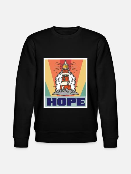 Vær let fyrtårn ankerhav søkap - Stanley/Stella økologisk unisex-sweatshirt CHANGER  - sort