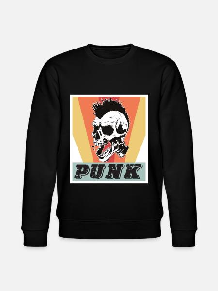 Punk Rock Music Punks Rocking - Stanley/Stella CHANGER Unisex Organic Sweatshirt - black