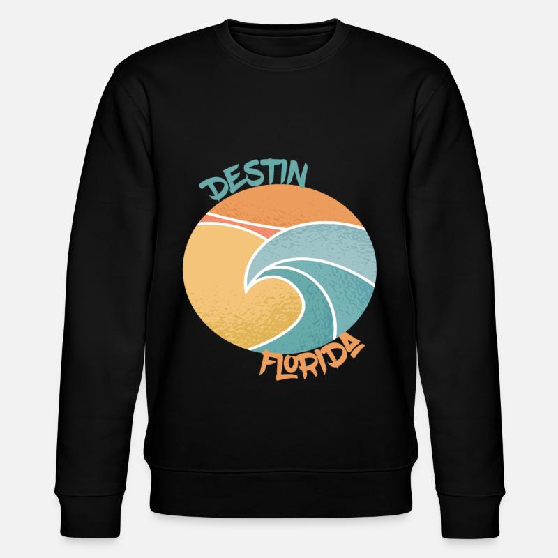 Destin-Palms Floride-Vacances-Plage-Océan - Sweat bio CHANGER Stanley/Stella Unisexe - noir