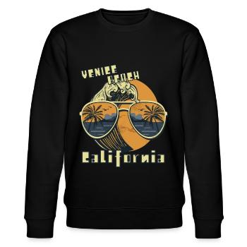 Palme Sonnenbrille Kalifornien Venice Beach Ocean - Stanley/Stella Unisex Bio-Sweatshirt CHANGER  - Schwarz - Vorne - Nik (191cm) & Marisol (170cm)