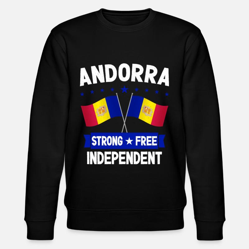 Andorra - Stanley/Stella Unisex Bio-Sweatshirt CHANGER  - Schwarz