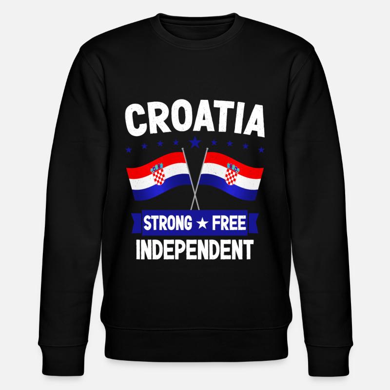 Croatia - Stanley/Stella CHANGER Unisex Organic Sweatshirt - black