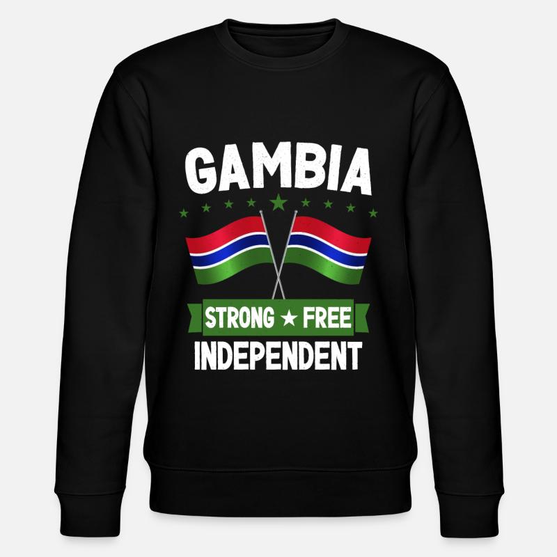Gambia - Stanley/Stella Unisex Bio-Sweatshirt CHANGER - Schwarz