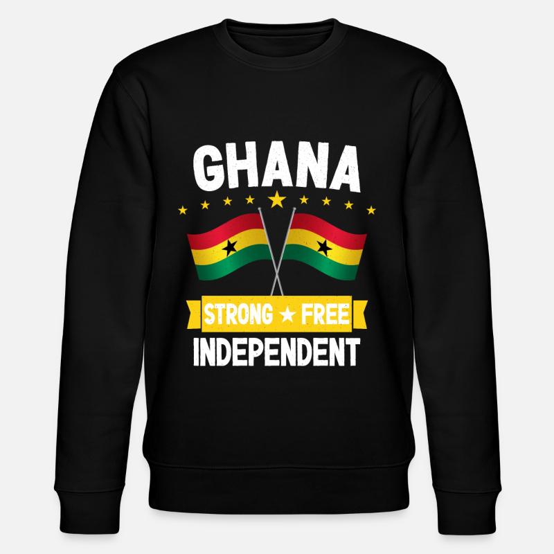 Ghana - Sweat bio CHANGER Stanley/Stella Unisexe - noir