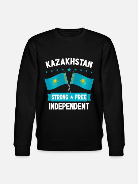 Kazakhstan - Stanley/Stella CHANGER Unisex Organic Sweatshirt - black
