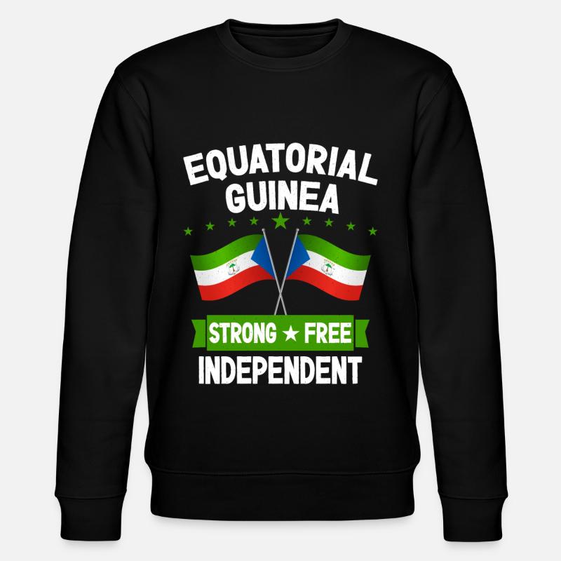 Equatorial Guinea - Stanley/Stella CHANGER Unisex Organic Sweatshirt - black