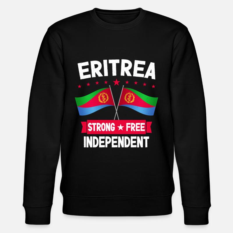 Eritrea - Stanley/Stella Unisex Bio-Sweatshirt CHANGER - Schwarz
