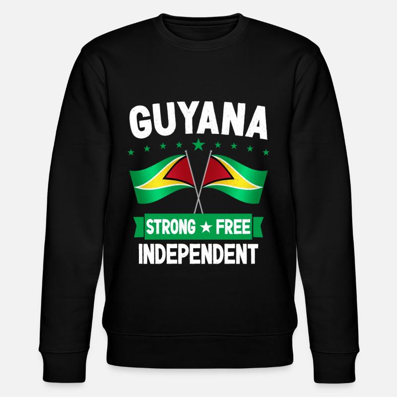 Guyana - Stanley/Stella Unisex Bio-Sweatshirt CHANGER  - Schwarz