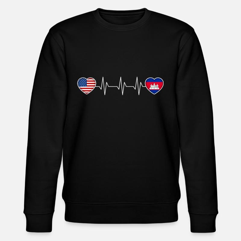 Cambodia - Stanley/Stella CHANGER Unisex Organic Sweatshirt - black