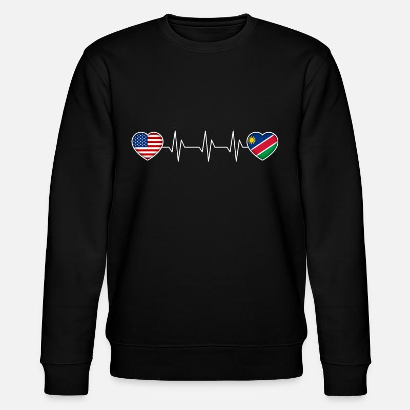 Namibia - Stanley/Stella Unisex Bio-Sweatshirt CHANGER  - Schwarz