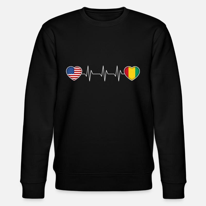 Guinea - Stanley/Stella Unisex Bio-Sweatshirt CHANGER  - Schwarz