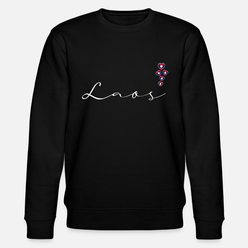 Laos - Stanley/Stella Unisex Bio-Sweatshirt CHANGER  - Schwarz