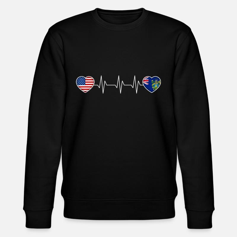 Pitcairn Islands - Stanley/Stella CHANGER Unisex Organic Sweatshirt - black