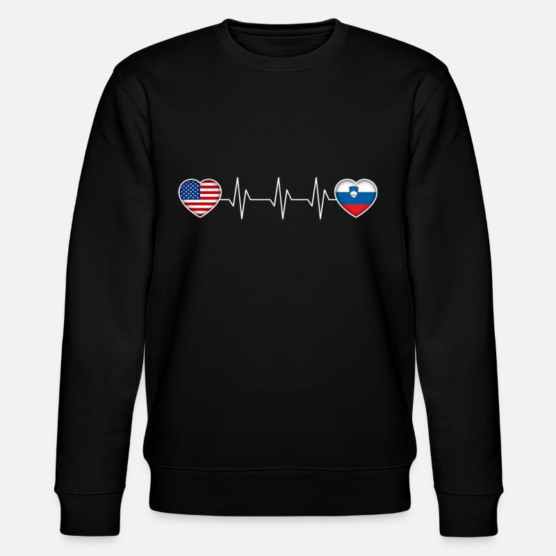 Slovenia - Stanley/Stella CHANGER Unisex Organic Sweatshirt - black