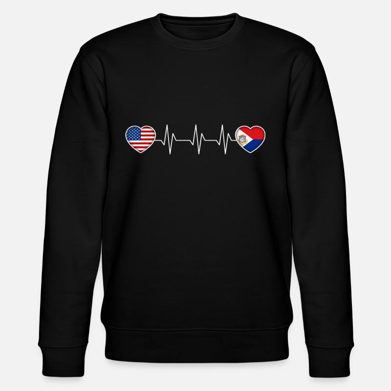 Sint Maarten - Stanley/Stella Unisex Bio-Sweatshirt CHANGER  - Schwarz