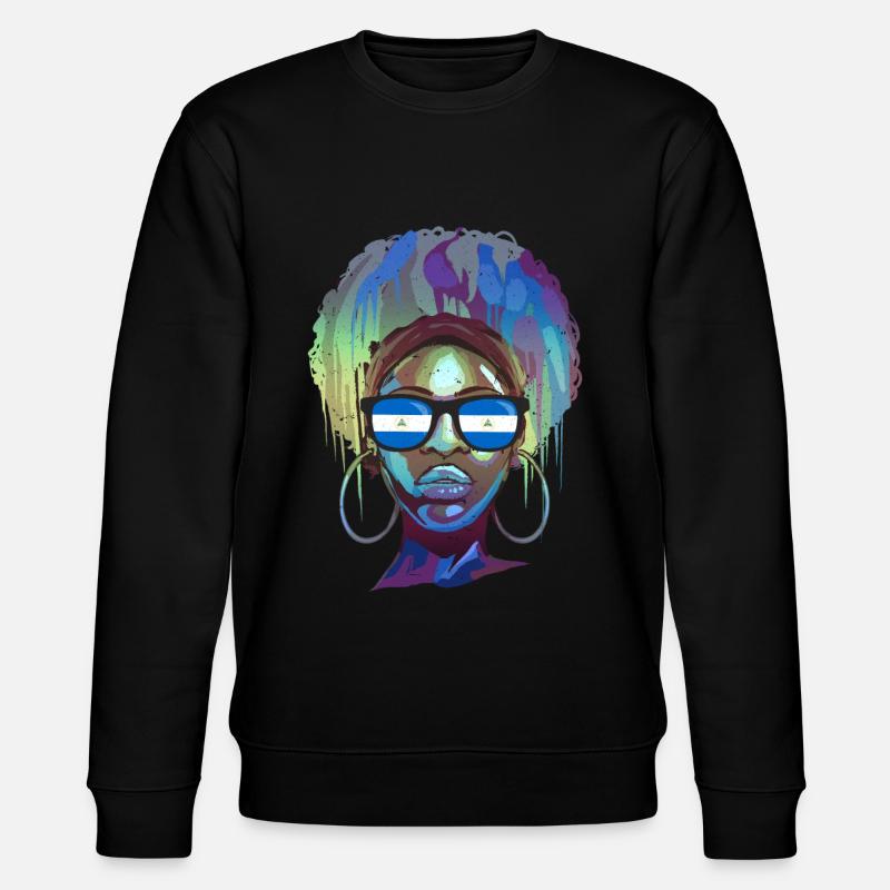 Nicaragua - Stanley/Stella Unisex Bio-Sweatshirt CHANGER  - Schwarz