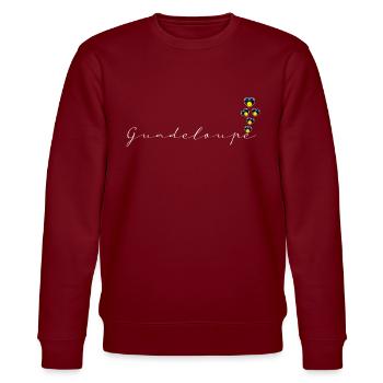 Guadeloupe - Stanley/Stella Unisex Bio-Sweatshirt CHANGER  - Burgunderrot - Vorne - Nik (191cm) & Marisol (170cm)