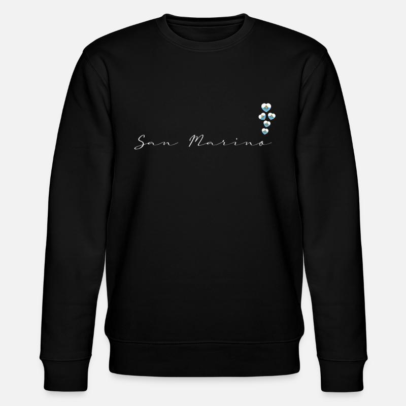 San Marino - Stanley/Stella Unisex Bio-Sweatshirt CHANGER - Schwarz