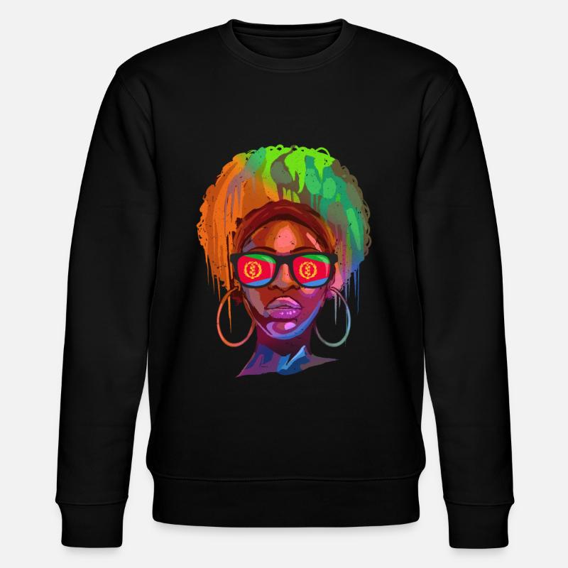 Eritrea - Stanley/Stella Unisex Bio-Sweatshirt CHANGER  - Schwarz