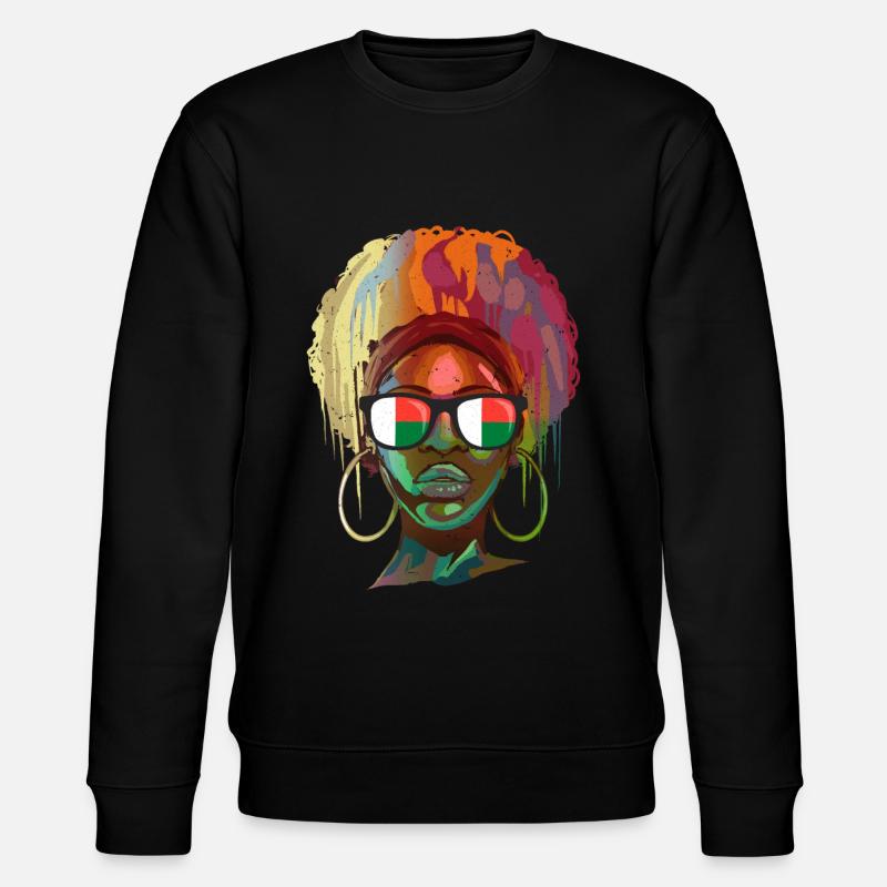 Macédoine - Sweat bio CHANGER Stanley/Stella Unisexe - noir