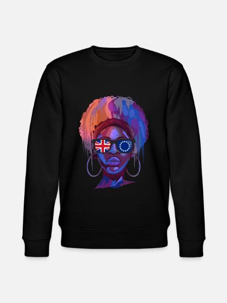 Cook Islands - Stanley/Stella CHANGER Unisex Organic Sweatshirt - black